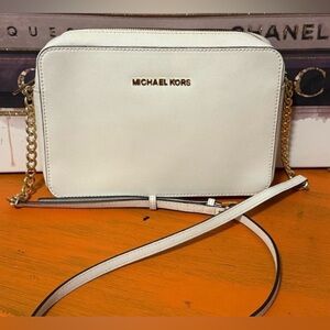 Michael Kors Crossbody Bag with Gold-tone Accents
